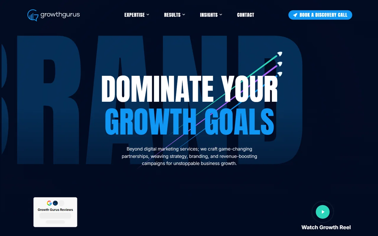 Growth Gurus Strategic Agency Platform Interface Mockup