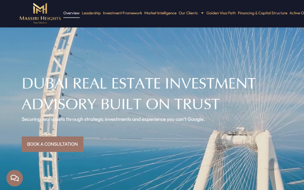 Massiri Heights - Luxury Real Estate WordPress Website by MD Ziaul Hasan
